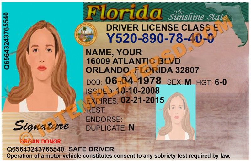 font used on georgia drivers license